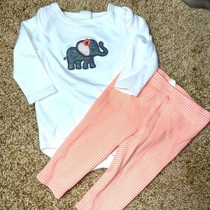 Elephant Onesie & Pants Size 9M